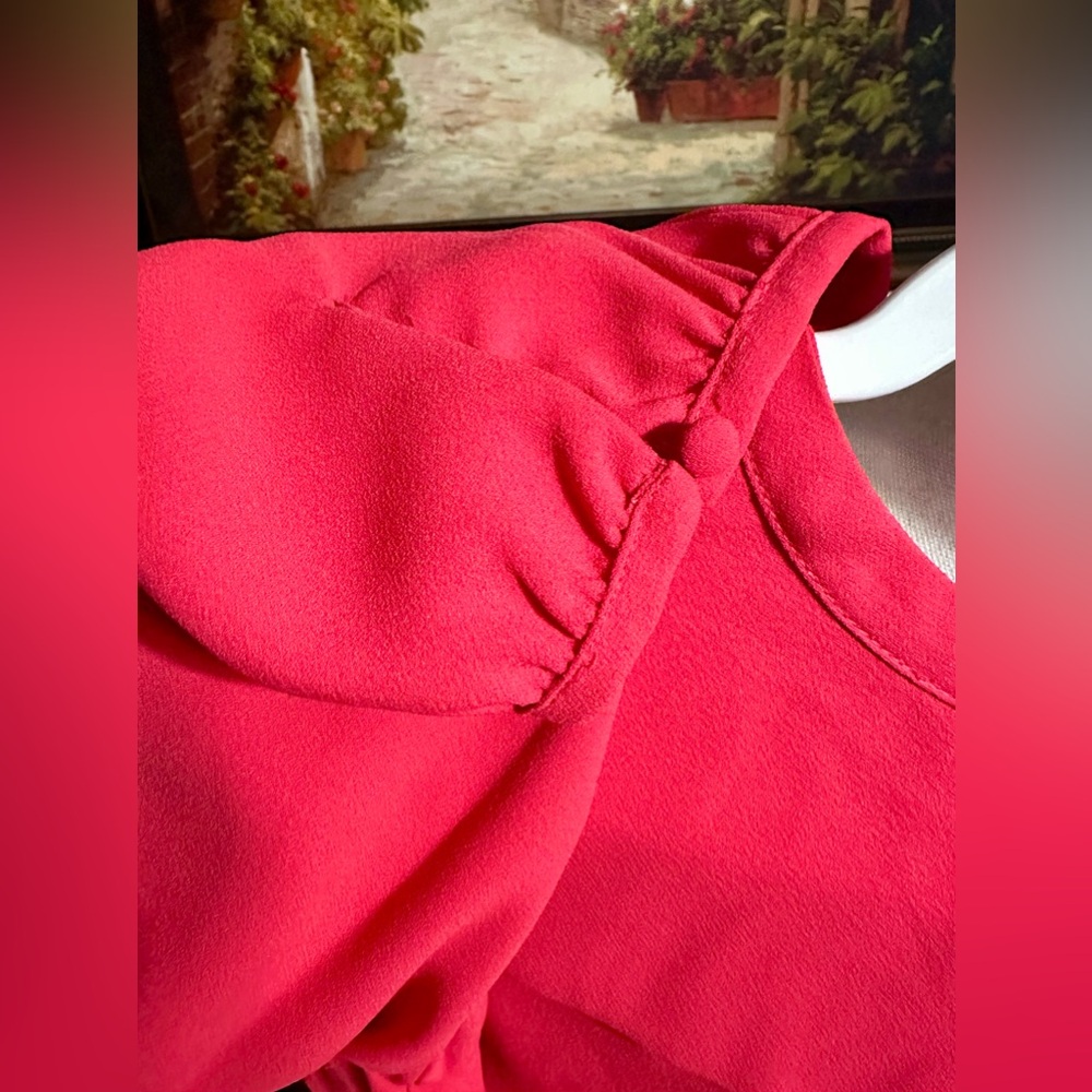 Raspberry Colored Size Medium Blouse - image 4